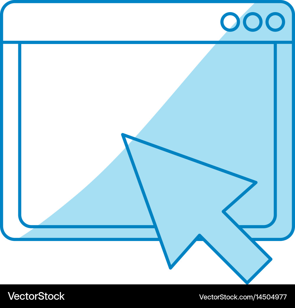 Internet browser window Vector Image