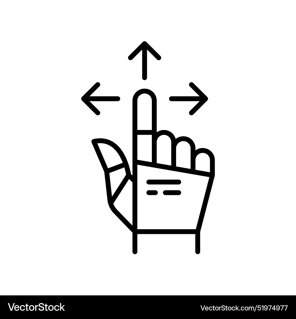Machine learning icon in thin line style graphic Vector Image