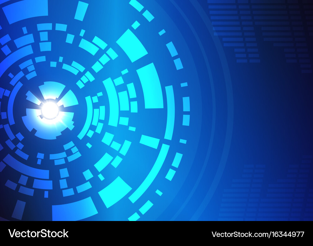 Modern Tech Circles Background vector image