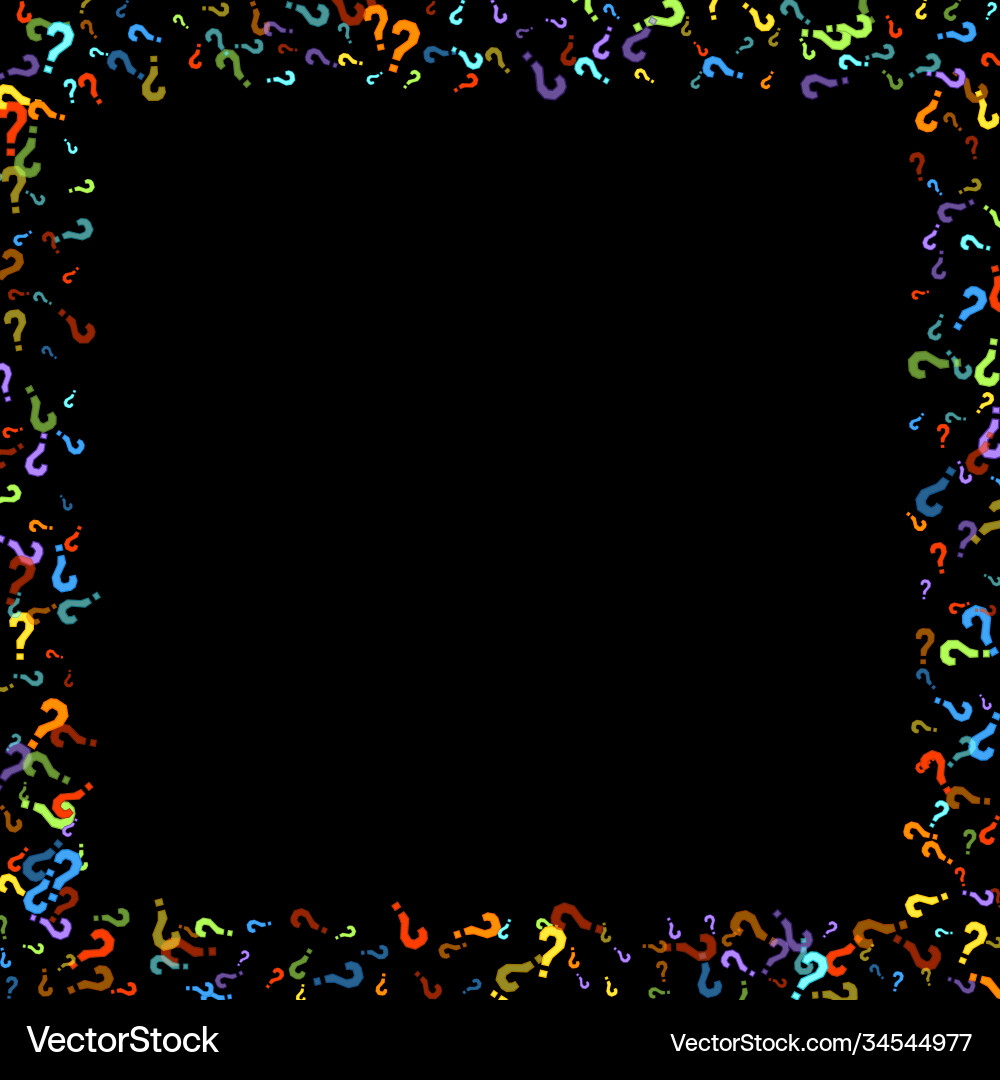Question marks quiz doubt poll query public Vector Image