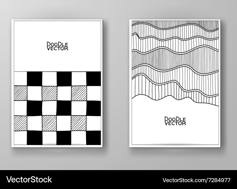 Set of abstract design templates Vector Image