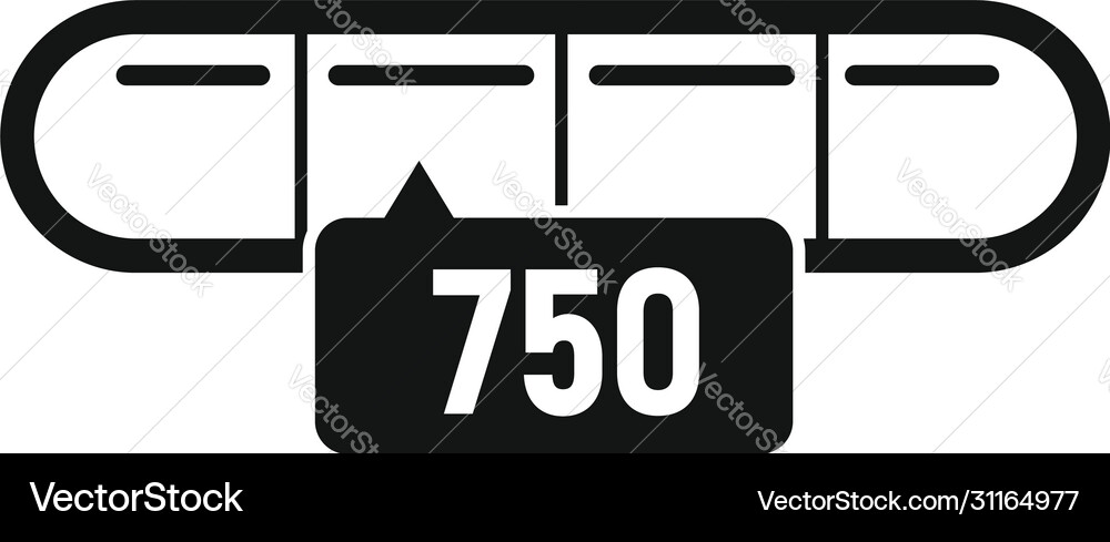 Smiling credit score icon simple style Smiling credit score icon simple style vector image