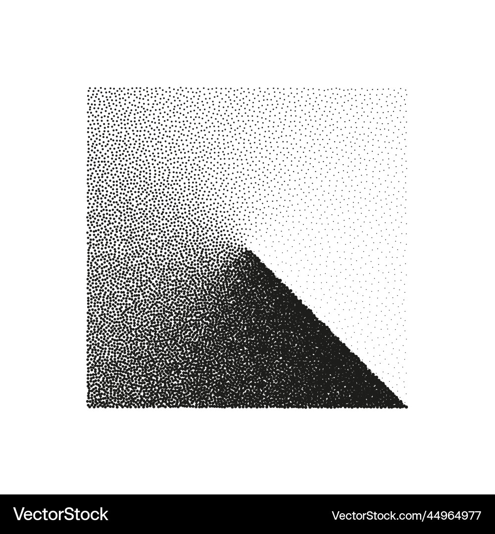 Square shaped dotted object stipple elements Square shaped dotted object stipple elements vector image