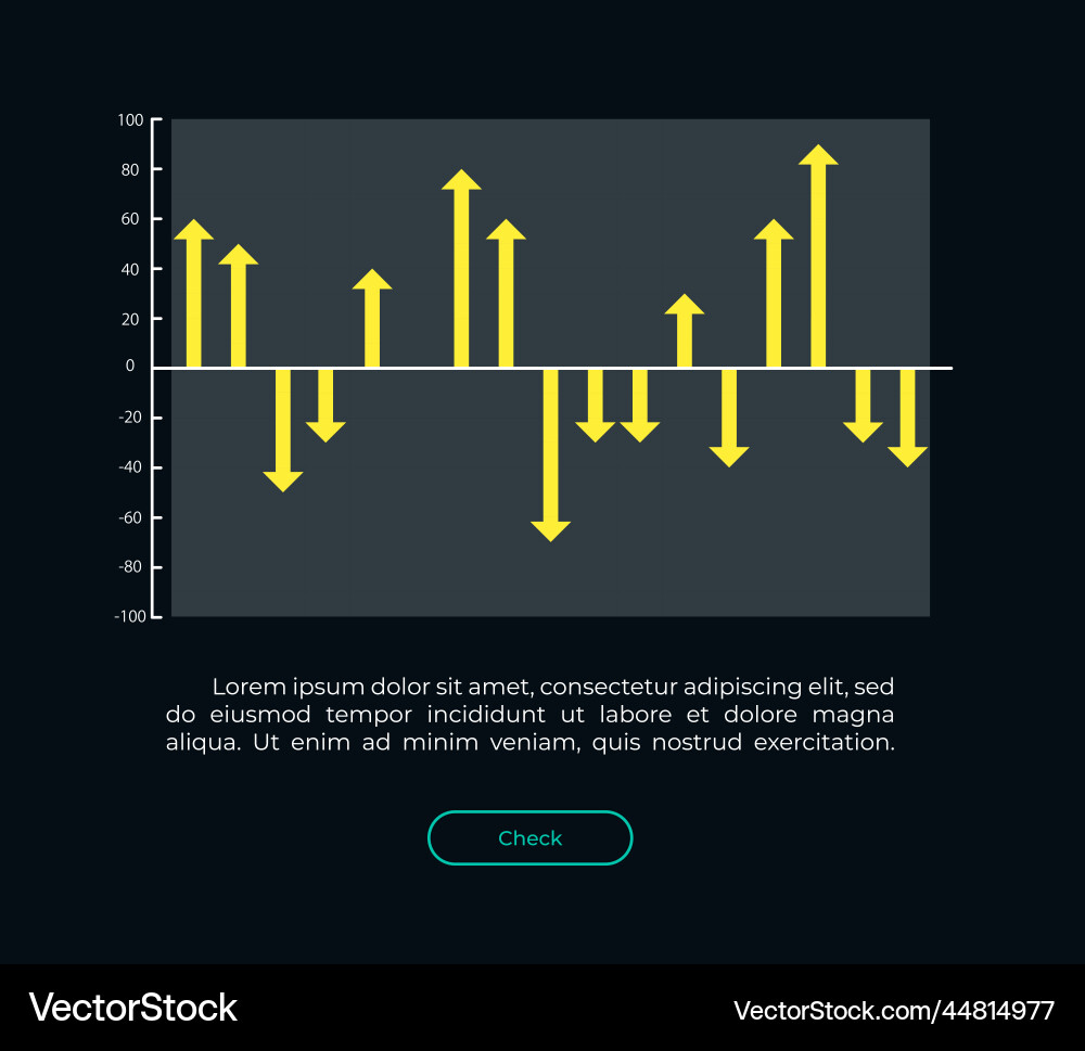 Waterfall diagram ui element template Waterfall diagram ui element template vector image