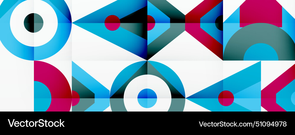 A colorful geometric pattern with circles A colorful geometric pattern with circles vector image
