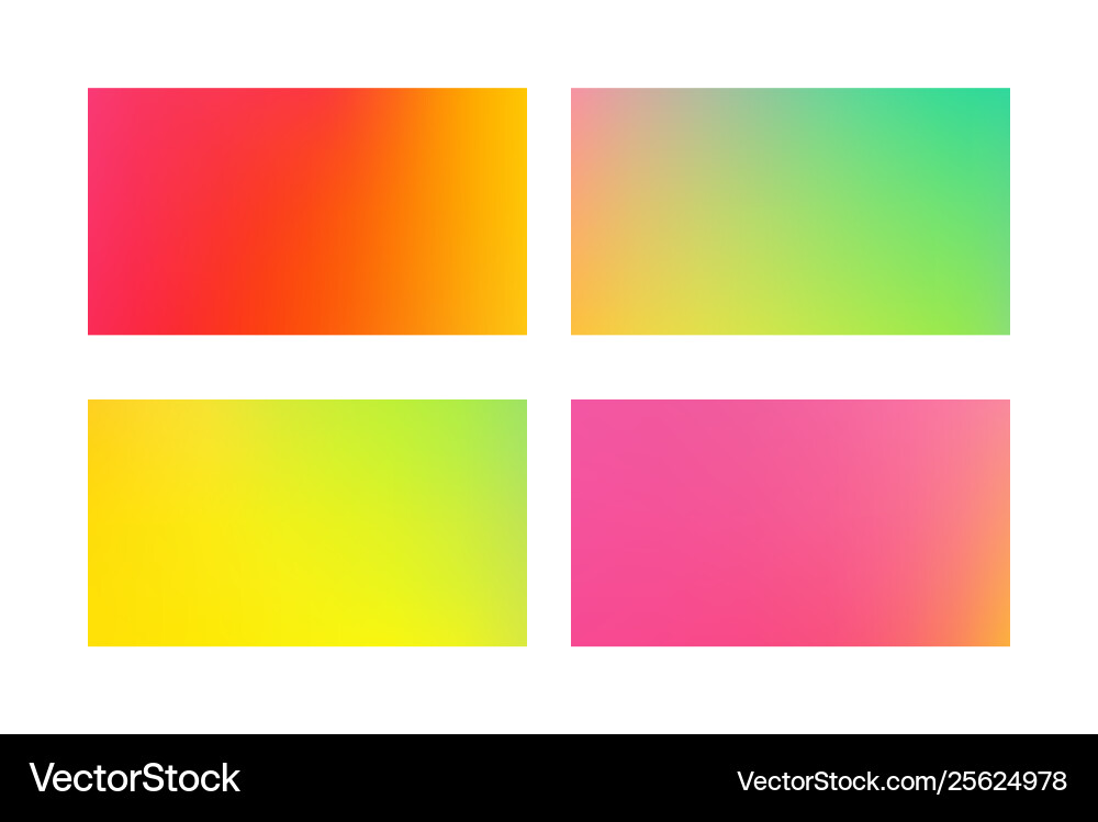 Abstract colored blurred gradient mesh background vector image