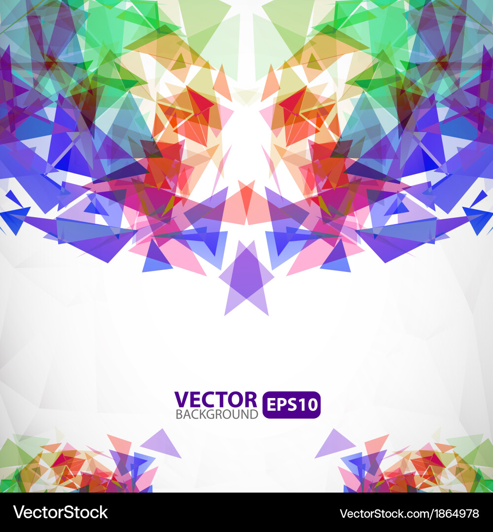 Abstract geometric background with explosion Vector Image