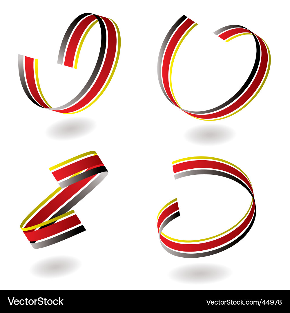 Dynamic Ribbon Swirl Vector Image