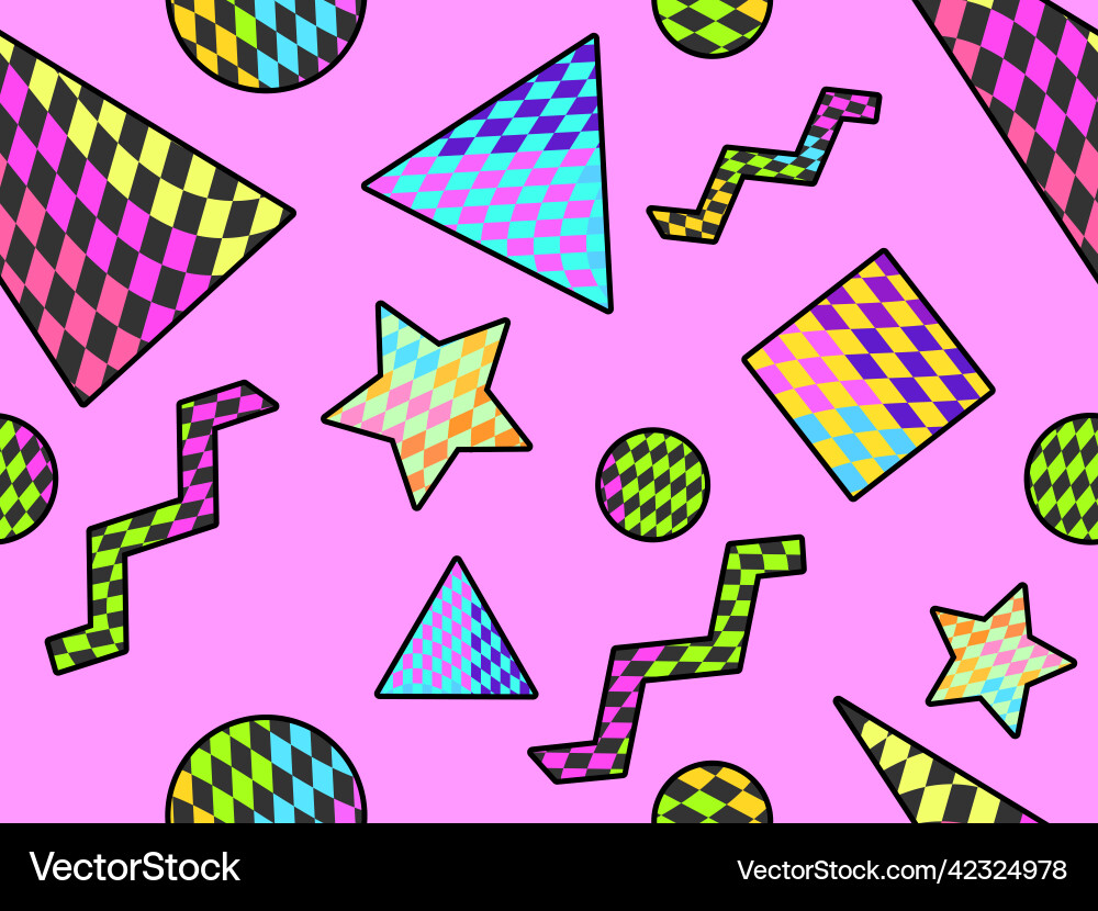 Geometric seamless pattern with abstract Geometric seamless pattern with abstract vector image