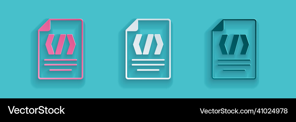 Paper cut binary code icon isolated on blue Paper cut binary code icon isolated on blue Vector Image