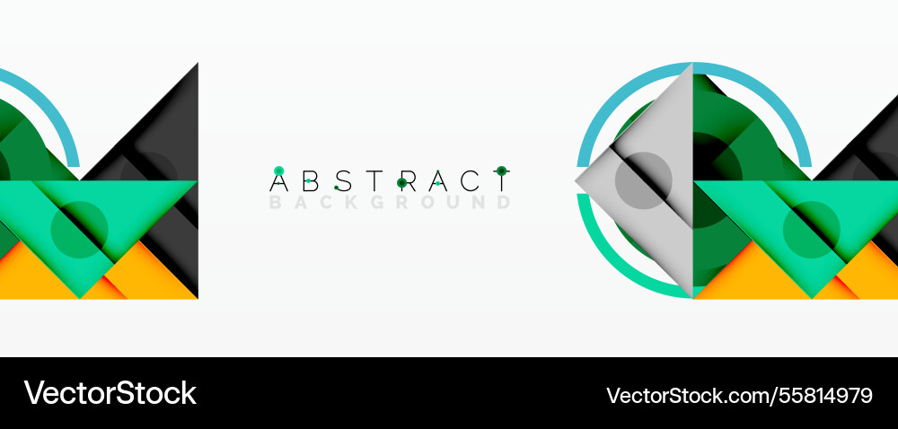Abstract geometric composition with intersecting Abstract geometric composition with intersecting vector image
