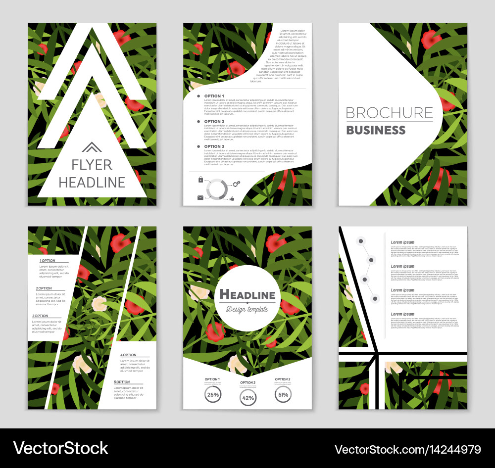 Abstract layout background set for art vector image