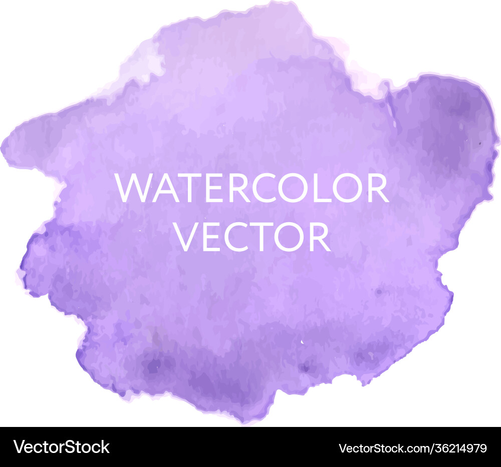 Abstract watercolor splash drop pink Vector Image