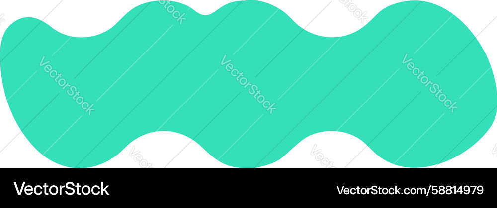 Abstract Wavy Gradient Shape Vector Image