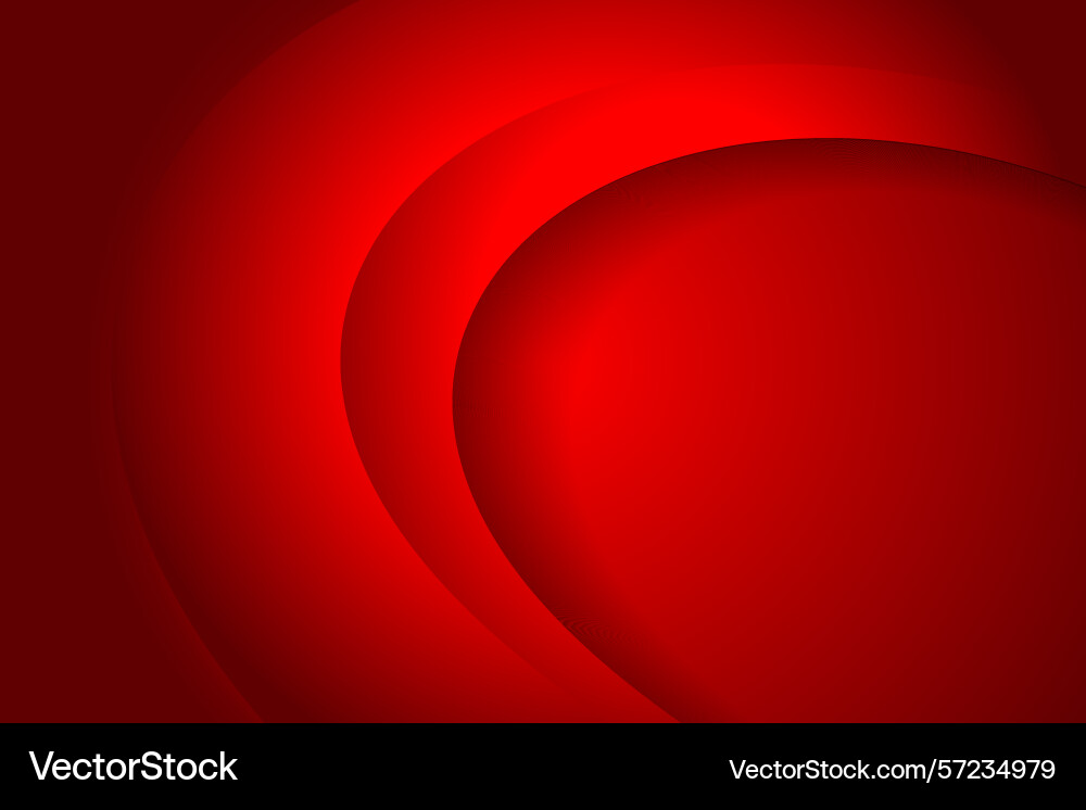 Bold red curves with smooth shadows and abstract l Bold red curves with smooth shadows and abstract l vector image