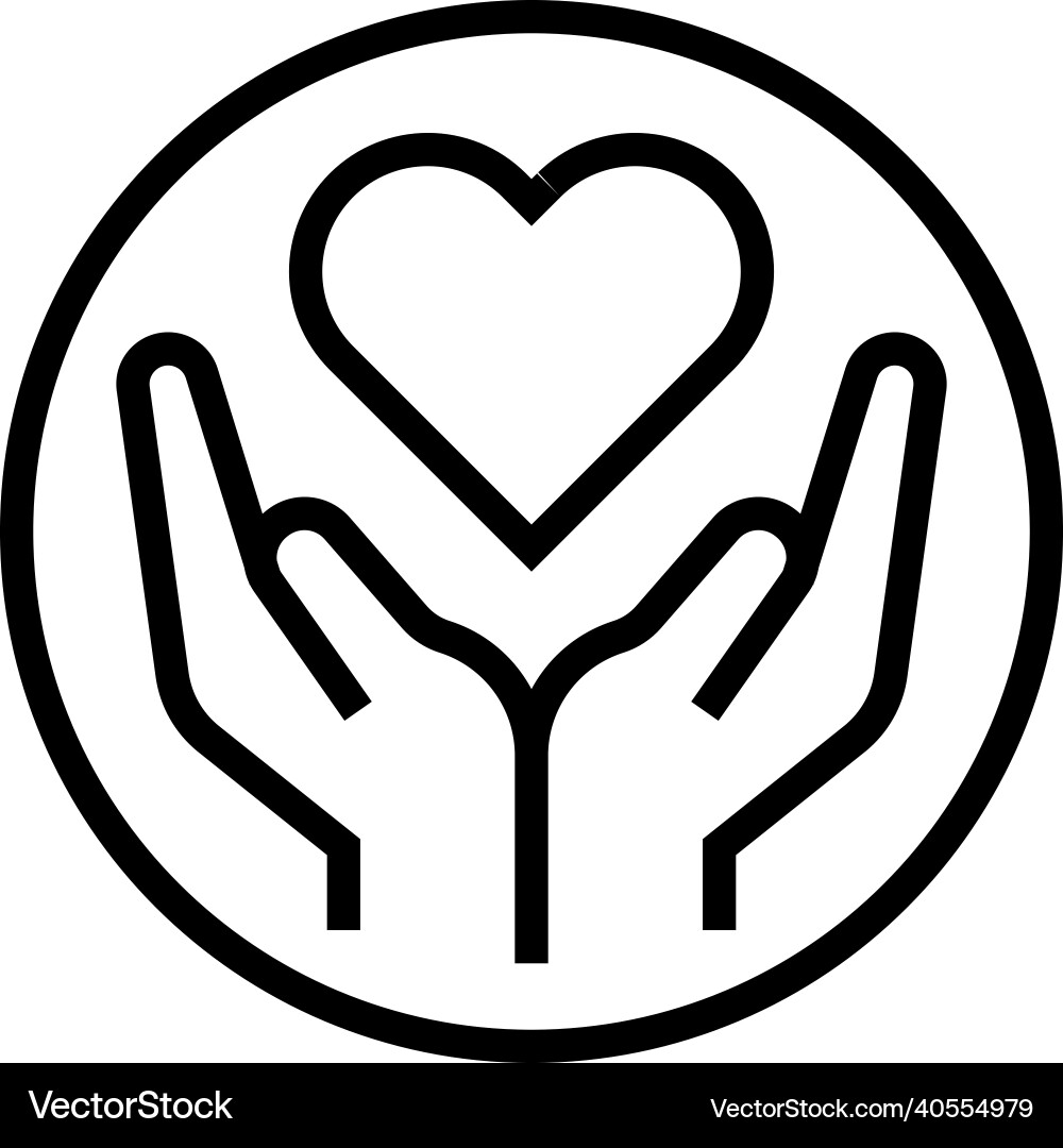 Ethically sourced label line icon Vector Image