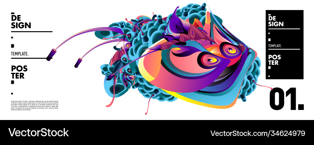 Landing page background template with colorful Landing page background template with colorful Vector Image