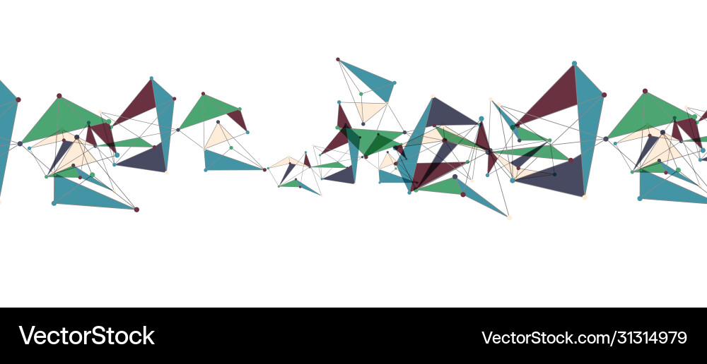 Line points connections triangular technology Line points connections triangular technology Vector Image