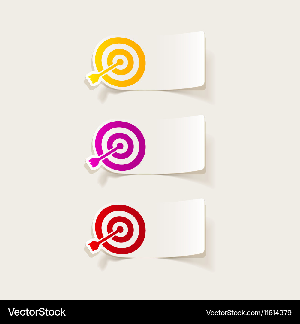 Realistic design element target Vector Image