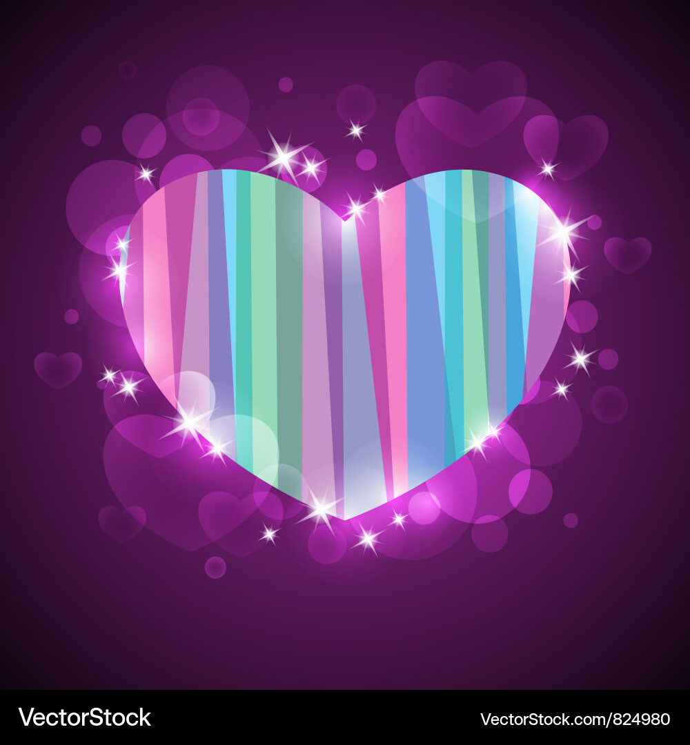 Abstract background with heart Royalty Free Vector Image