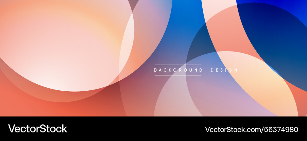 Abstract overlapping circles gradient colors Abstract overlapping circles gradient colors vector image