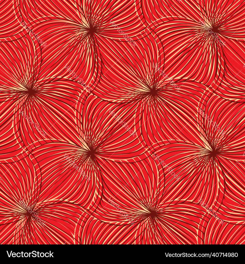 Abstract Red Spiral Pattern vector image