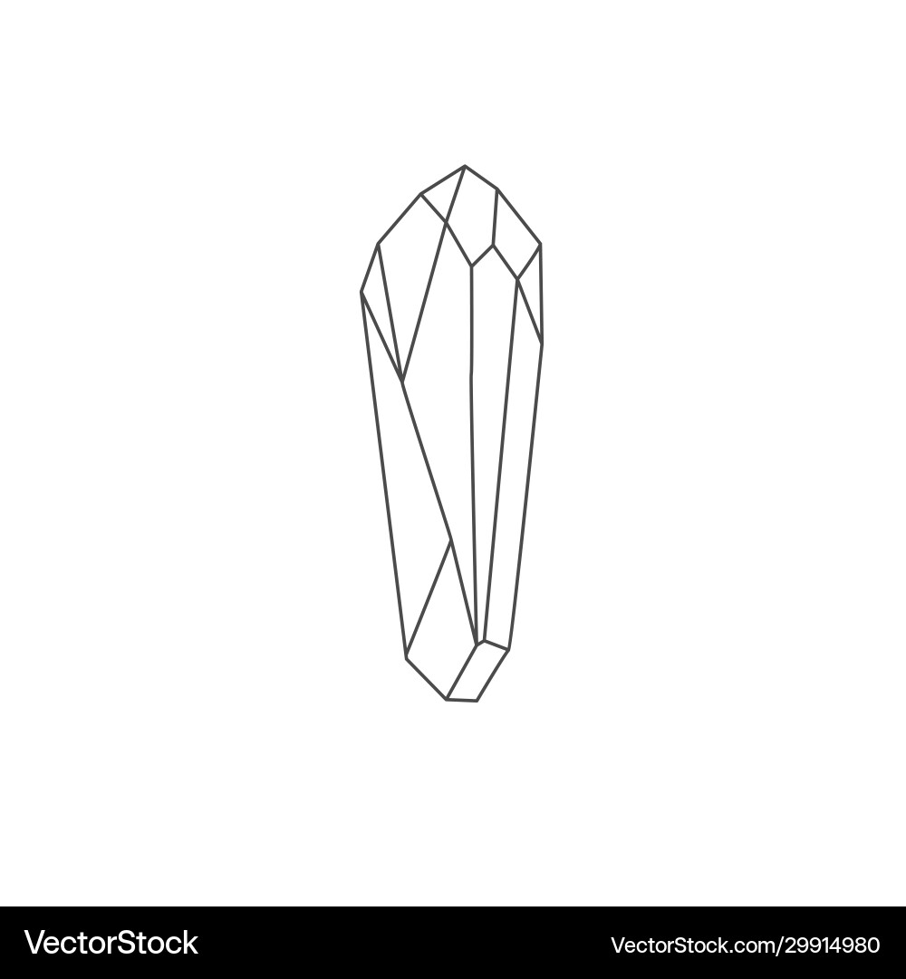 Crystal design element Vector Image