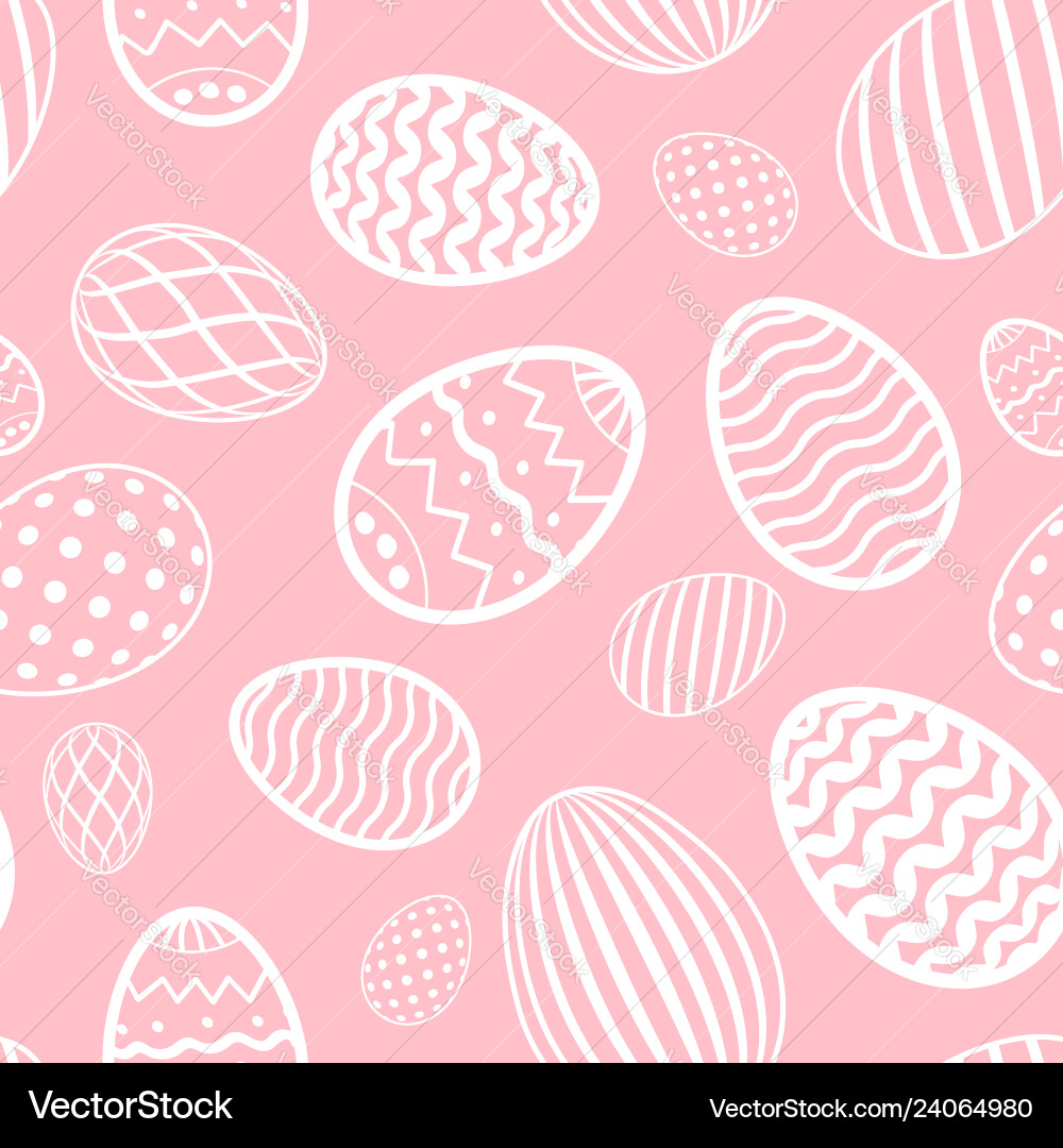 Easter egg seamless pattern pastel color holiday Easter egg seamless pattern pastel color holiday vector image