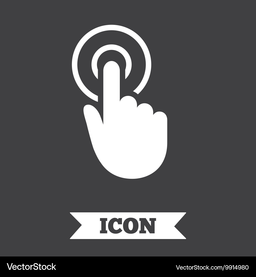 Hand Cursor Zeichen Symbol Zeiger Symbol Vektorbild
