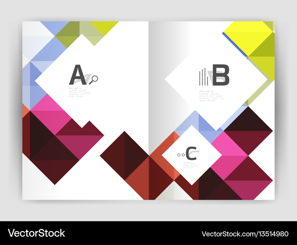 Square minimalistic abstract background Square minimalistic abstract background vector image