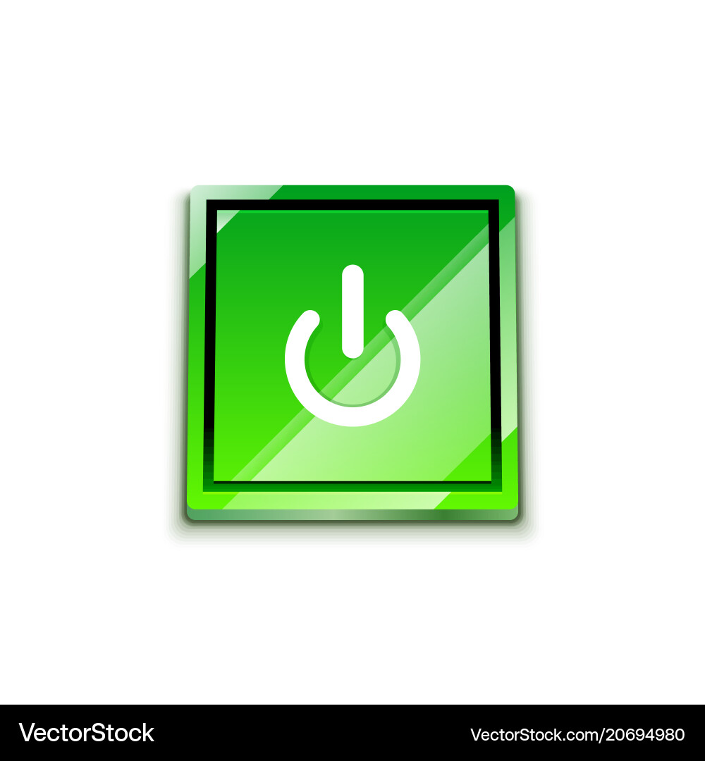 Start power button ui icon design on off symbol Start power button ui icon design on off symbol vector image