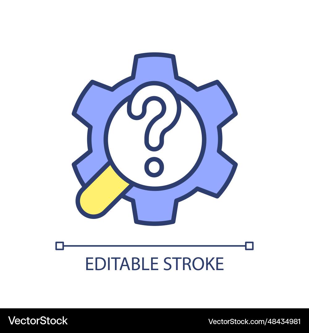 2d thin linear colorful set up mic simple icon vector image