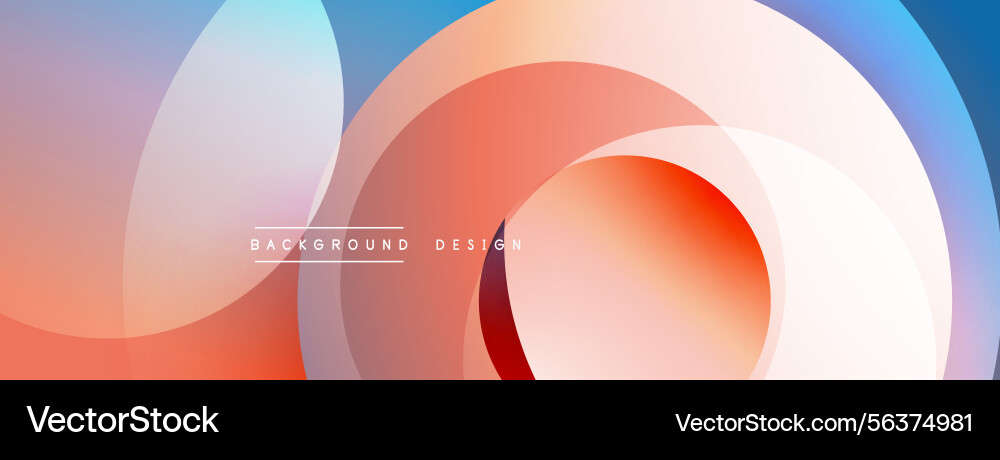 Abstract colorful layers create dynamic flowing Vector Image