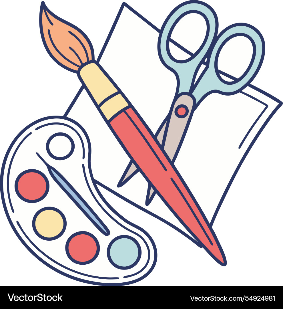 Art \u0026 Craft Supplies Icon – Royalty-Free Vector | VectorStock, image size:990x1080