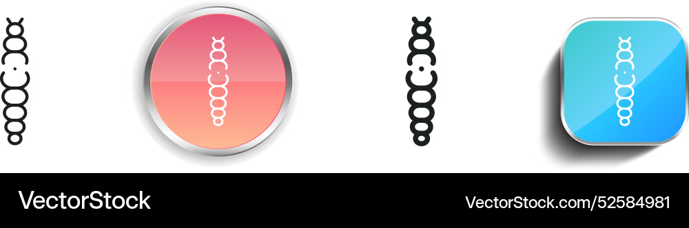 Caterpillar icon thin linear regular and button Caterpillar icon thin linear regular and button vector image