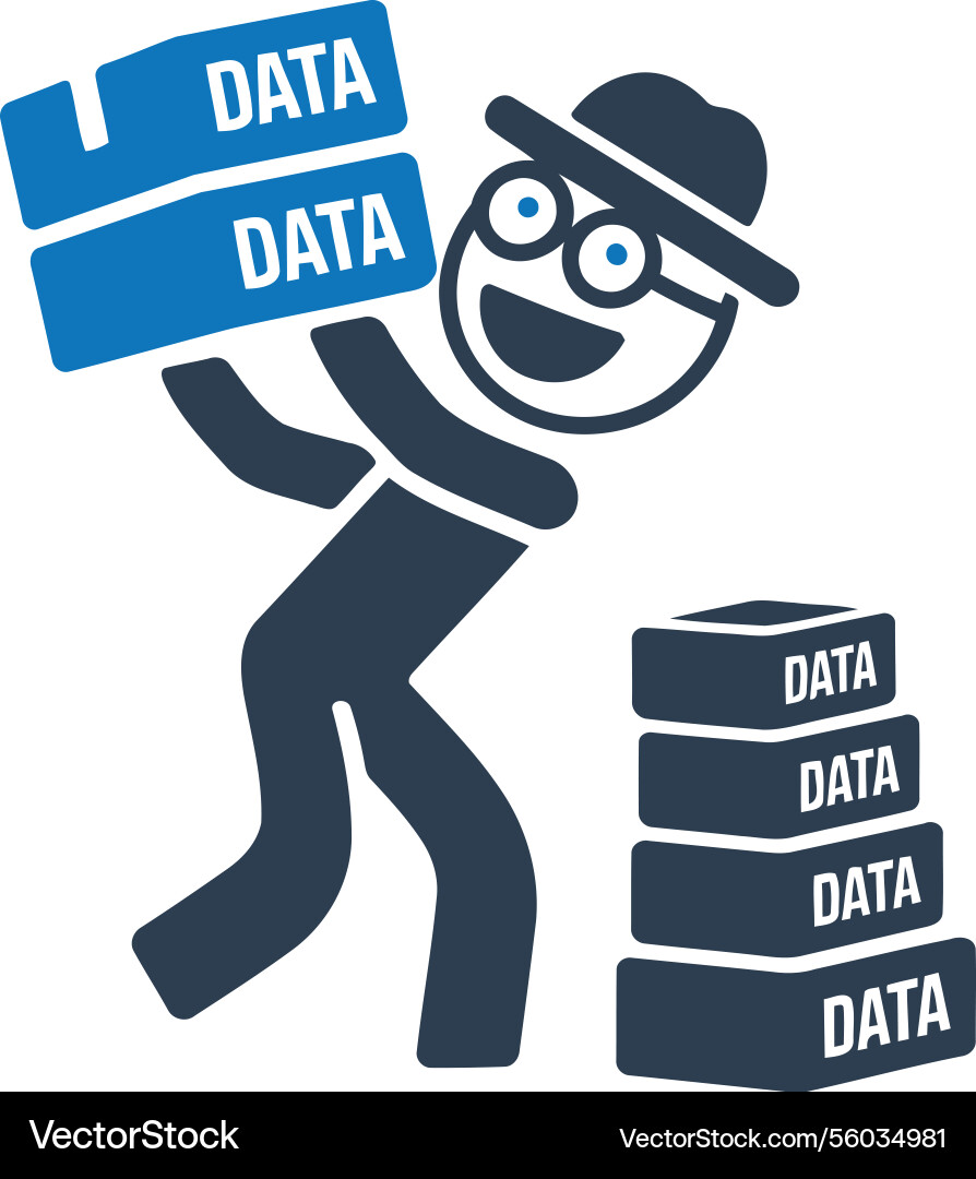 Data handling icon Vector Image