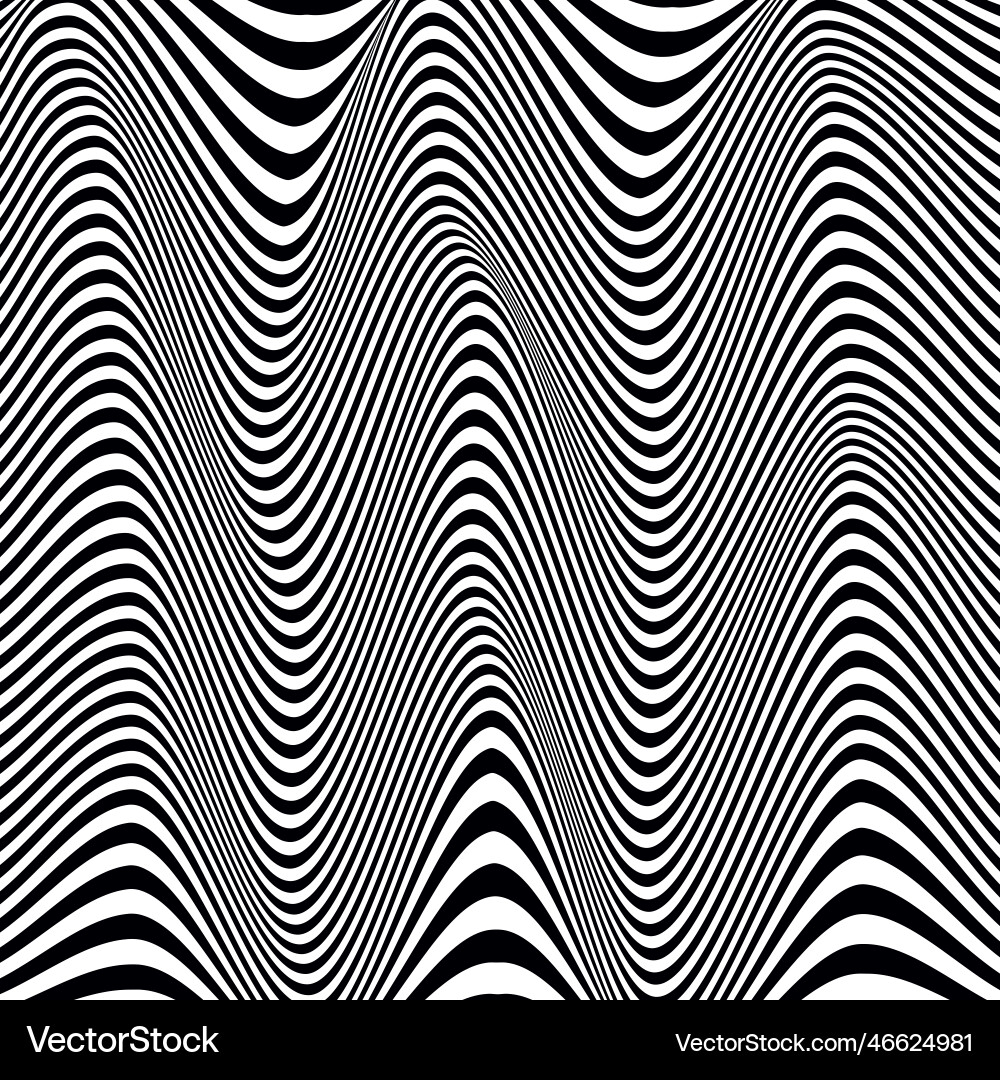 Illusion lines of movement curve Vector Image