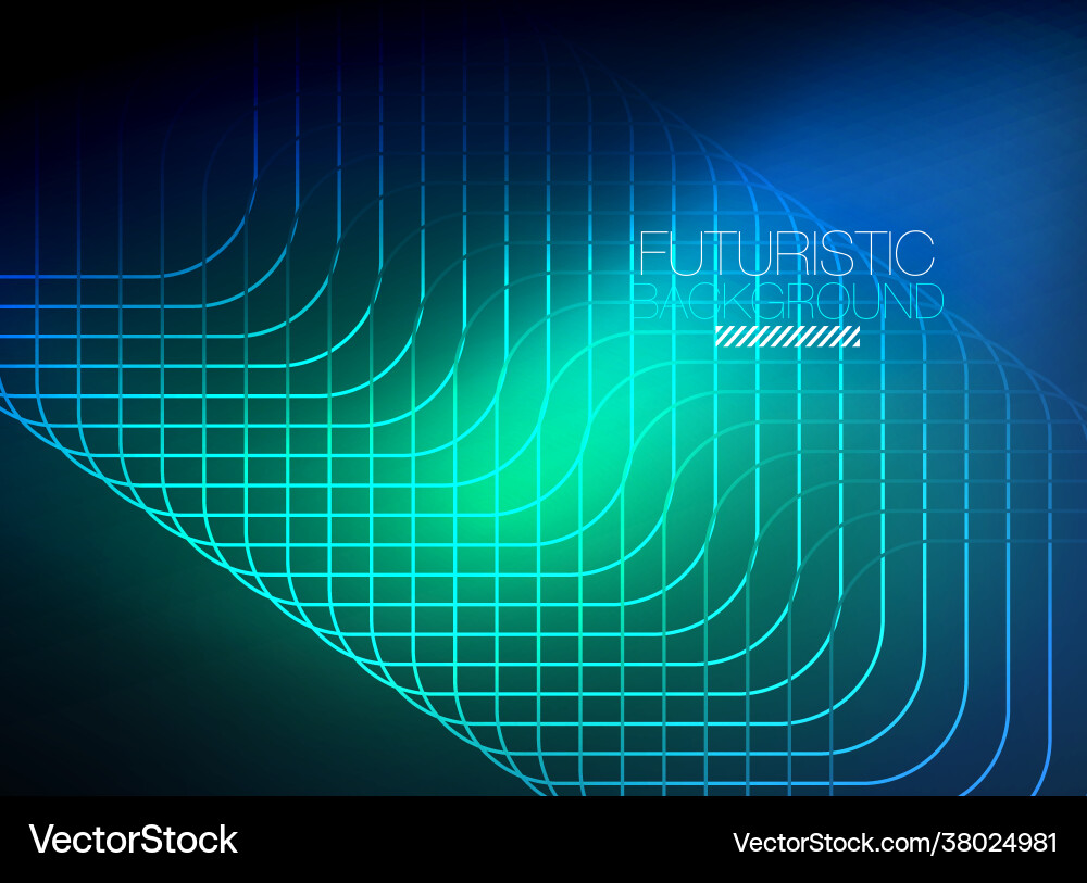 Neon color square shape lines abstract background Neon color square shape lines abstract background Vector Image