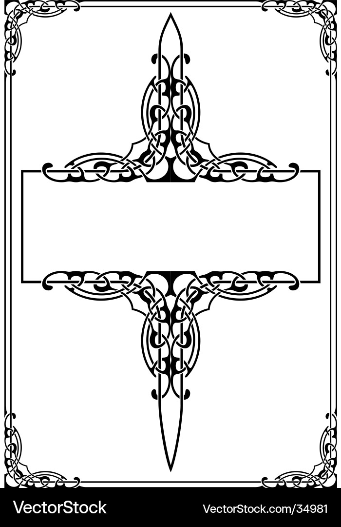 Retro Frame Ornament Royalty Free Vector Image