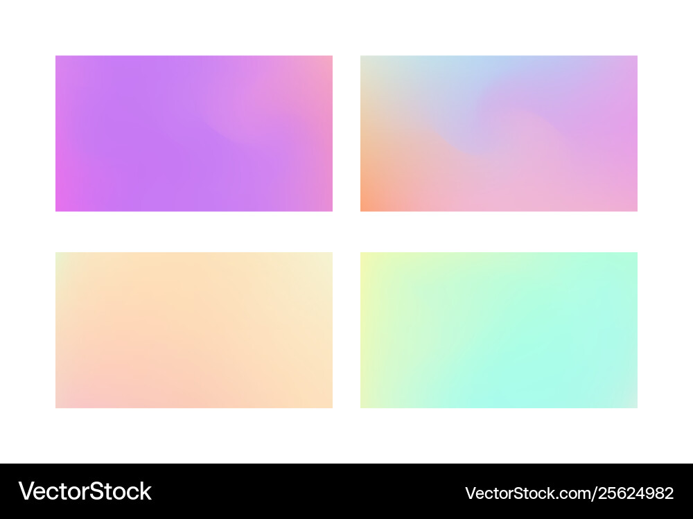Abstract colored blurred gradient mesh background vector image