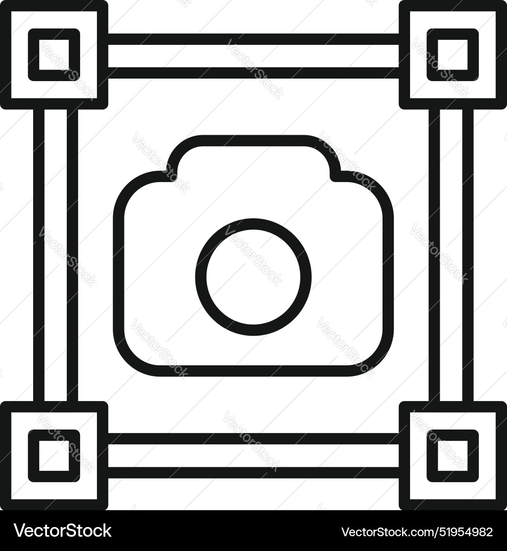 Augmented reality camera focusing object Augmented reality camera focusing object vector image