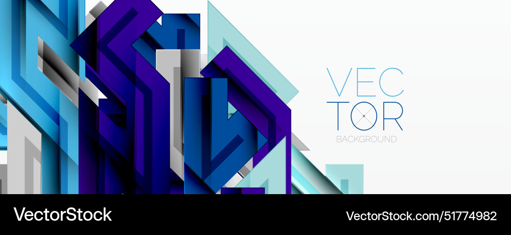 Dynamic lines geometric background Vector Image