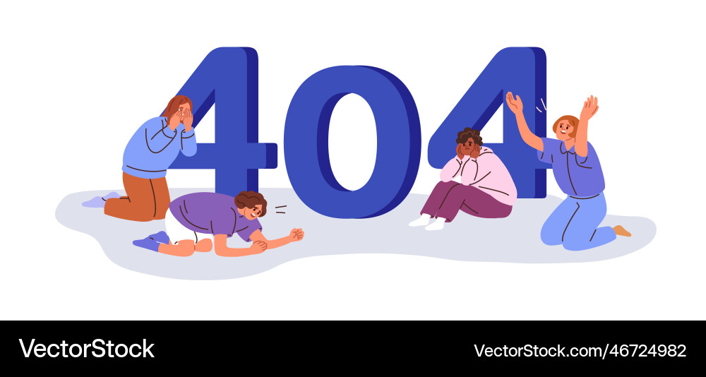 Error 404 page not found creative web design Error 404 page not found creative web design vector image