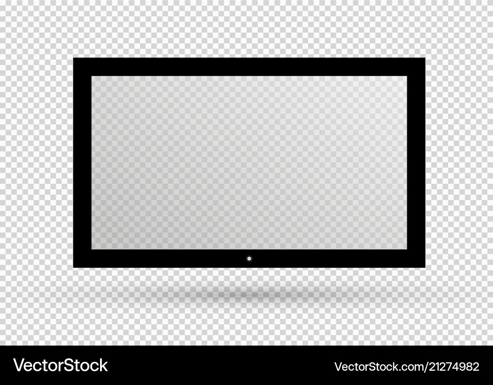 Frame of tv empty led monitor computer Frame of tv empty led monitor computer vector image
