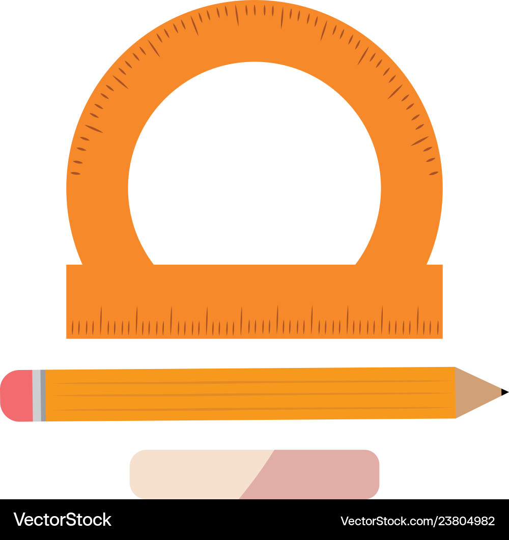 Isolated school object vector image