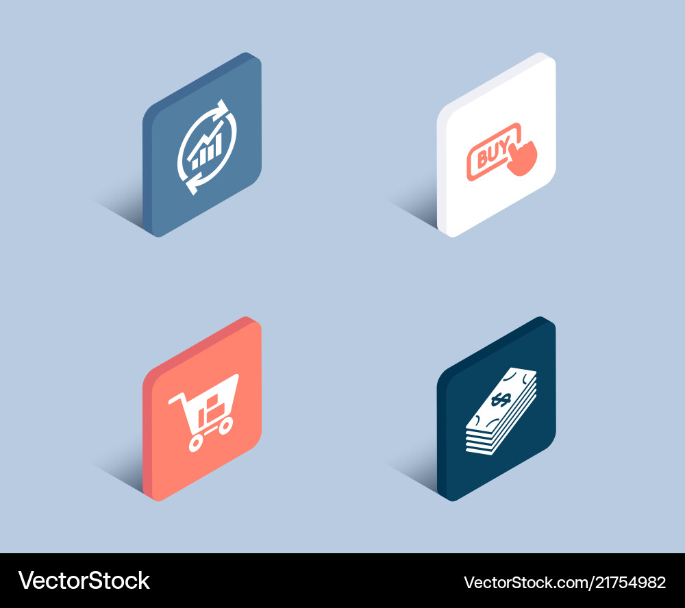 Update data internet shopping and buy button Update data internet shopping and buy button vector image