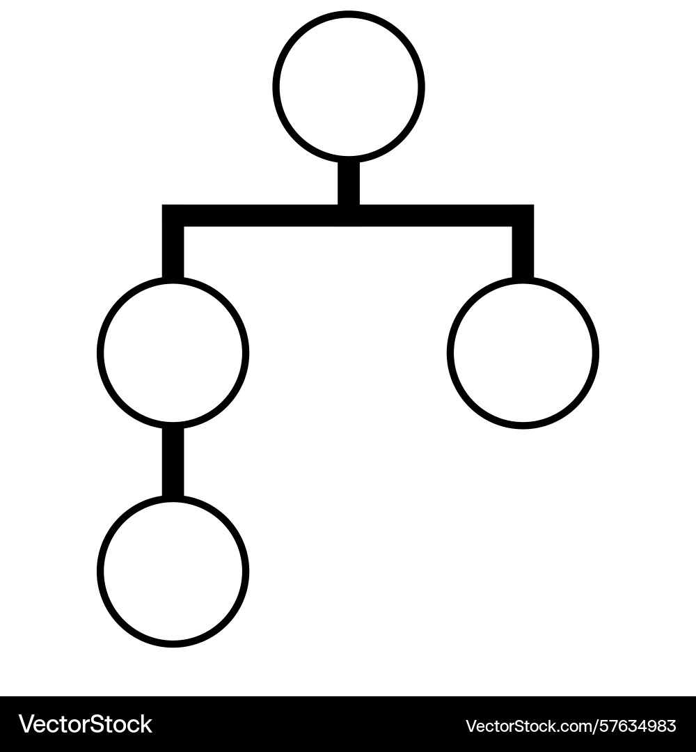 Abstract of a hierarchical structure represented vector image