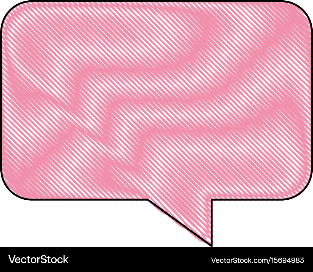 Bubble speech talk chat message communication vector image