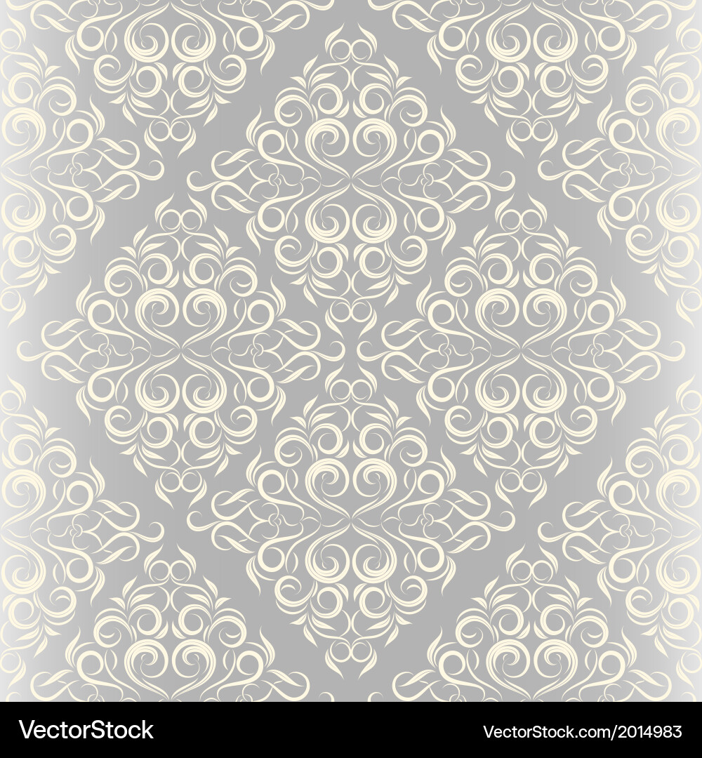 Damask background vector image