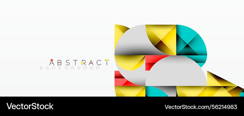 Geometric shapes create abstract composition Geometric shapes create abstract composition Vector Image